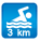 Beach 3 km or less